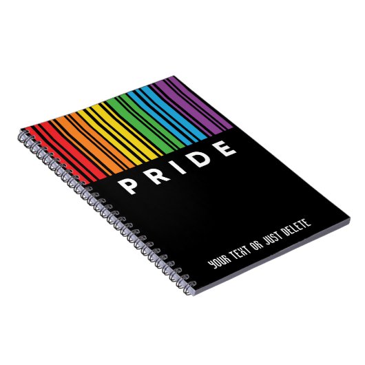  Pride regenboogcode LGBTQIA+ Notitieboek (Rechterzijde)