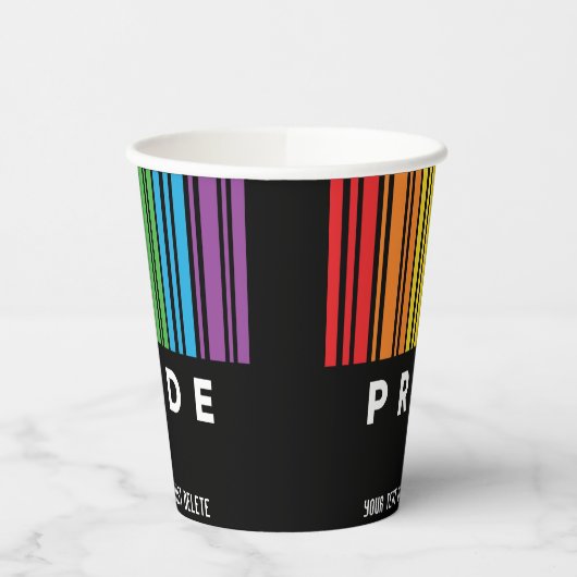  Pride regenboogcode LGBTQIA+ Papieren Bekers (Links)