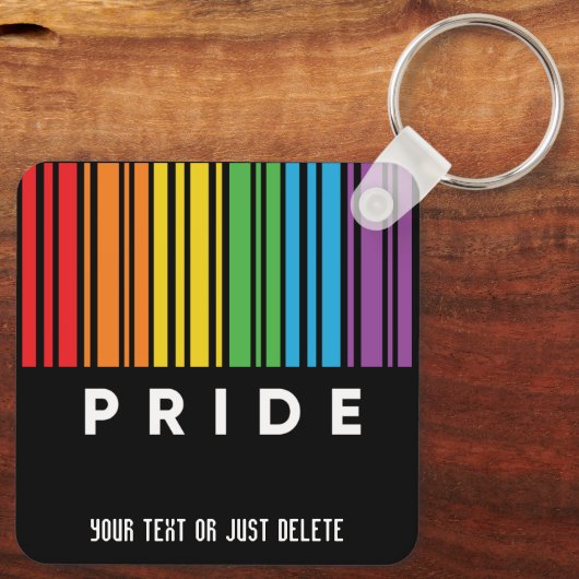  Pride regenboogcode LGBTQIA+ Sleutelhanger (Achterkant)