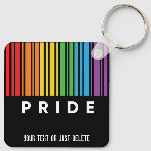 Pride regenboogcode LGBTQIA+ Sleutelhanger (Achterkant)