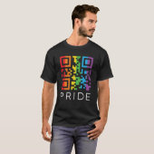 Pride regenboogcode LGBTQIA+ T-Shirt (Voorkant volledig)