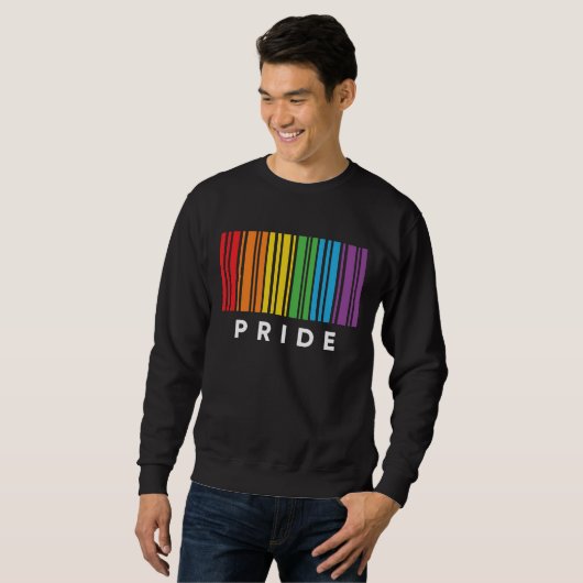 Pride regenboogcode LGBTQIA+ T-Shirt (Voorkant volledig)