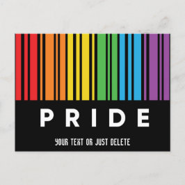  Pride regenboogcode LGBTQIA+ Uitnodiging Briefkaart