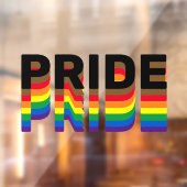 Pride regenboogdiversiteit, inclusiviteit, lgbtq a raamsticker (Vel 2)