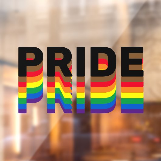 Pride regenboogdiversiteit, inclusiviteit, lgbtq a raamsticker (Vel 2)