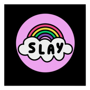 Pride-regenboogkleur met wolken. perfect poster