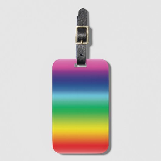 Pride regenboogkleuren lgbtq gay flag - bagagelabel (Voorkant (verticaal))