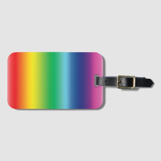 Pride regenboogkleuren lgbtq gay flag - bagagelabel (Voorkant (horizontaal))