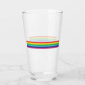 Pride regenboogkleuren lgbtq gay flag - glas (Achterkant)