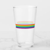 Pride regenboogkleuren lgbtq gay flag - glas (Voorkant)