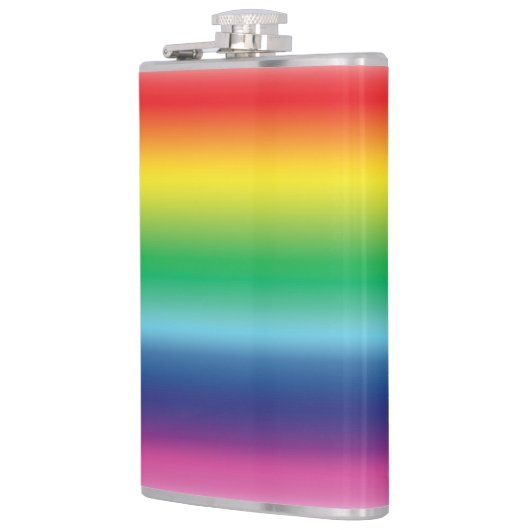 Pride regenboogkleuren lgbtq gay flag - heupfles (Links)