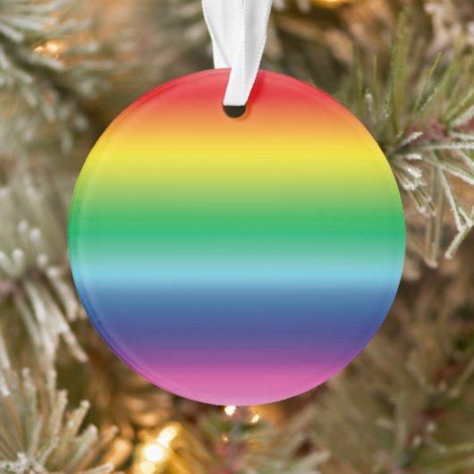 Pride regenboogkleuren lgbtq gay vlag kerstmis ornament (Boom)