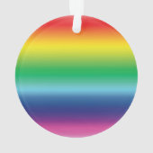 Pride regenboogkleuren lgbtq gay vlag kerstmis ornament (achterkant)