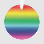 Pride regenboogkleuren lgbtq gay vlag kerstmis ornament (voorkant)