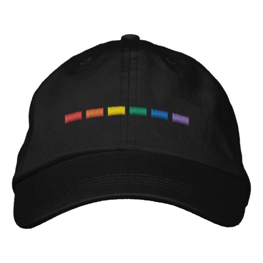 Pride regenboogkleuren lgbtq gay vlag modern geborduurde pet (Voorkant)