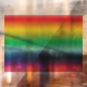 Pride regenboogkleuren lgbtq lgbt gay flag raamsticker (Vel 2)