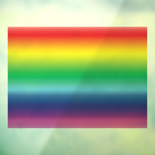 Pride regenboogkleuren lgbtq lgbt gay flag raamsticker (Vel 3)