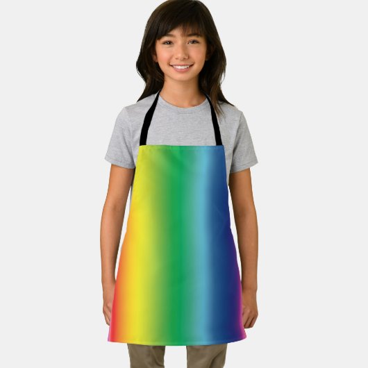 Pride regenboogkleuren lgbtq lgbt gay vlag patroon schort (Insitu)