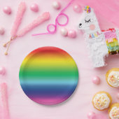 Pride regenboogkleuren lgbtq lgbt papieren bordje (Feest)