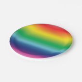 Pride regenboogkleuren lgbtq lgbt papieren bordje (Gekanteld)