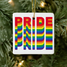 Pride regenboogkleuren lgbtq queer retro kerst