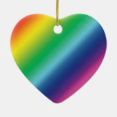 Pride regenboogkleuren patroon lgbtq lgbt kerst keramisch ornament (Achterkant)