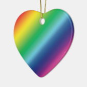 Pride regenboogkleuren patroon lgbtq lgbt kerst keramisch ornament (Links)