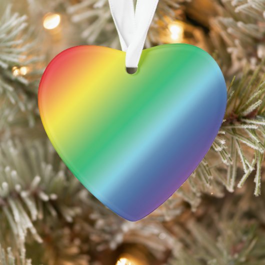 Pride regenboogkleuren patroon lgbtq lgbt kerst ornament (Boom)