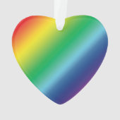 Pride regenboogkleuren patroon lgbtq lgbt kerst ornament (achterkant)