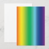 Pride regenboogkleuren verlooppatroon moderne kaar (Voorkant / Achterkant)