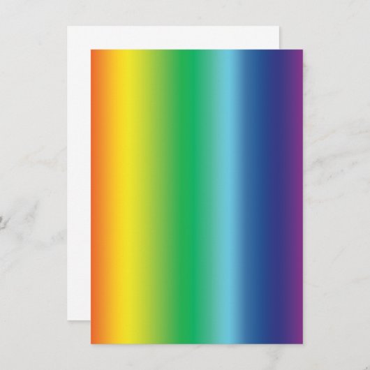 Pride regenboogkleuren verlooppatroon moderne kaar (Voorkant / Achterkant)