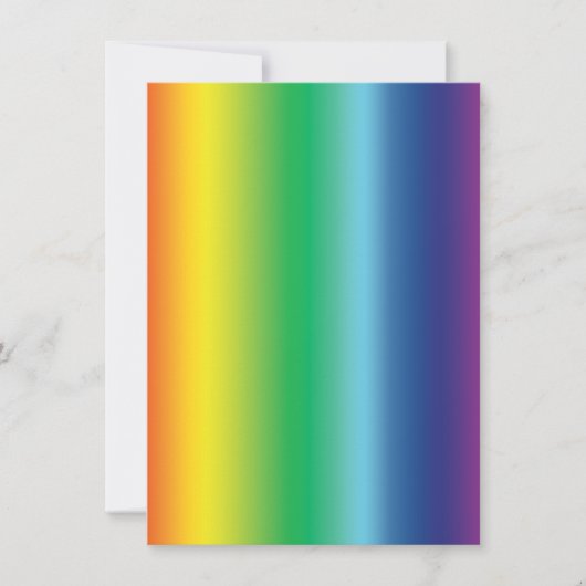 Pride regenboogkleuren verlooppatroon moderne kaar (Voorkant)
