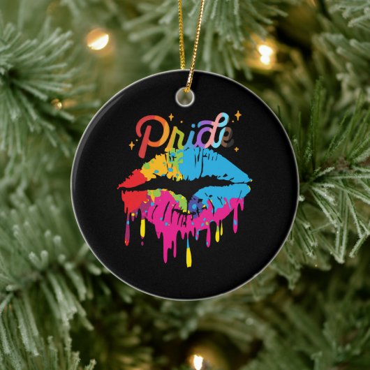 Pride regenboogliften | LGBTQ | Drijflichten Keramisch Ornament (Boom)