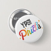 Pride Regenboogpen met stadstempel - YPSILANTI Ronde Button 5,7 Cm (Voorkant /achterkant)