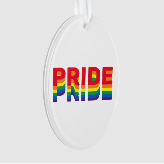 Pride regenboogretro kleuren homoseksuele kerst ornament (voorkant)