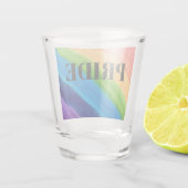 Pride regenboogscheerglas shot glas (Achterkant)