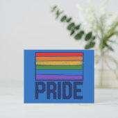 PRIDE regenboogvlag Briefkaart (Staand voorkant)