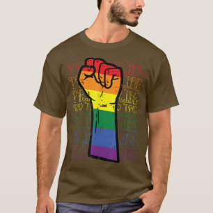 Pride regenboogvlag direct Ally LGBTQ Gay Pr T-shirt