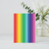 Pride regenboogvlag kleuren gradiënt modern briefkaart (Staand voorkant)