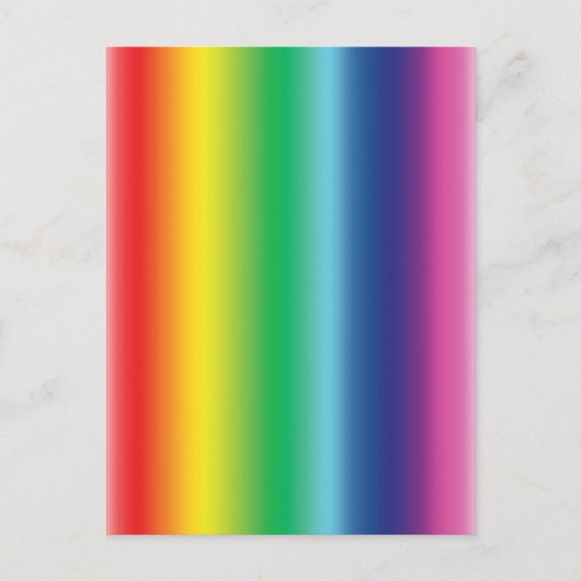 Pride regenboogvlag kleuren gradiënt modern briefkaart (Voorkant)