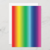 Pride regenboogvlag kleuren gradiënt modern kaart (Voorkant / Achterkant)