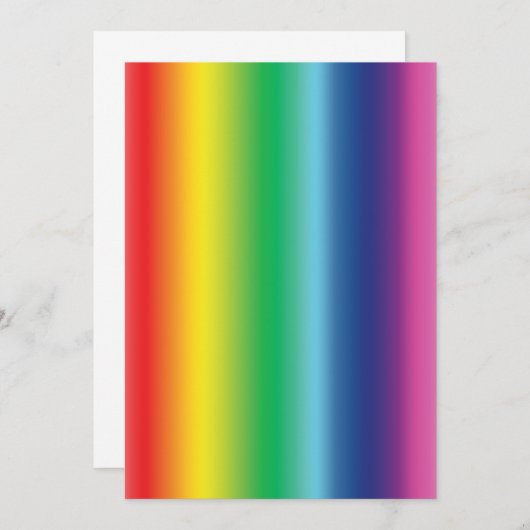 Pride regenboogvlag kleuren gradiënt modern kaart (Voorkant / Achterkant)