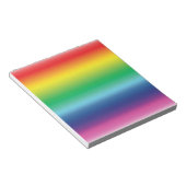 Pride regenboogvlag kleuren gradiënt modern notitieblok (Schuin)