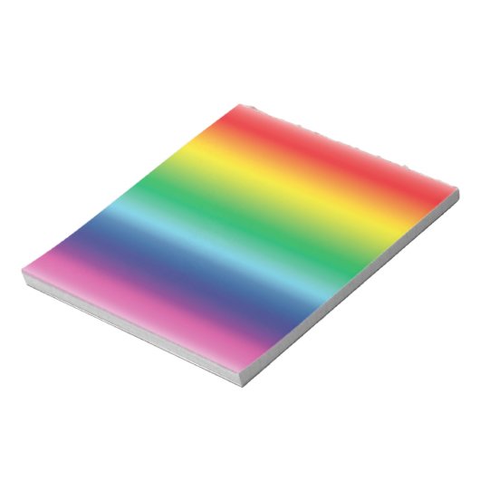 Pride regenboogvlag kleuren gradiënt modern notitieblok (Linkerzijde)