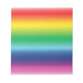 Pride regenboogvlag kleuren gradiënt modern notitieblok (Voorkant)