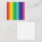 Pride regenboogvlag kleuren gradiënt modern notitiekaartje (Voorkant / Achterkant)