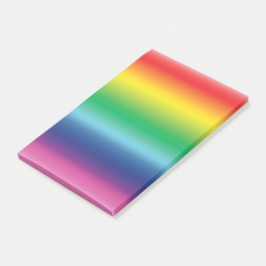 Pride regenboogvlag kleuren gradiënt modern post-it® notes (Schuin)