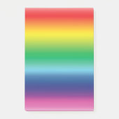 Pride regenboogvlag kleuren gradiënt modern post-it® notes (Voorkant)