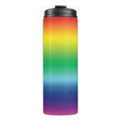 Pride regenboogvlag kleuren lgbtq lgbt patroon thermosbeker (Voorkant)