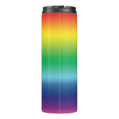 Pride regenboogvlag kleuren lgbtq lgbt patroon thermosbeker (Achterkant)